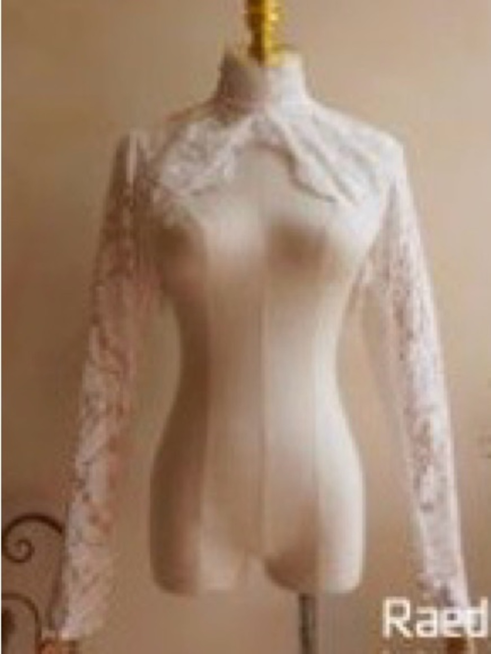 Elegant Lace and chiffon Bridal Bolero Jacket in Ivory. 2 included!!